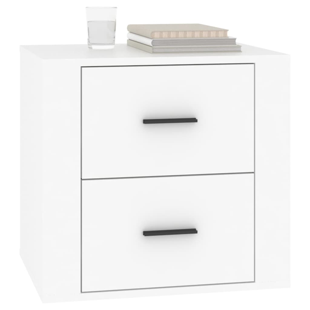 Table de chevet Blanc 50x39x47 cm