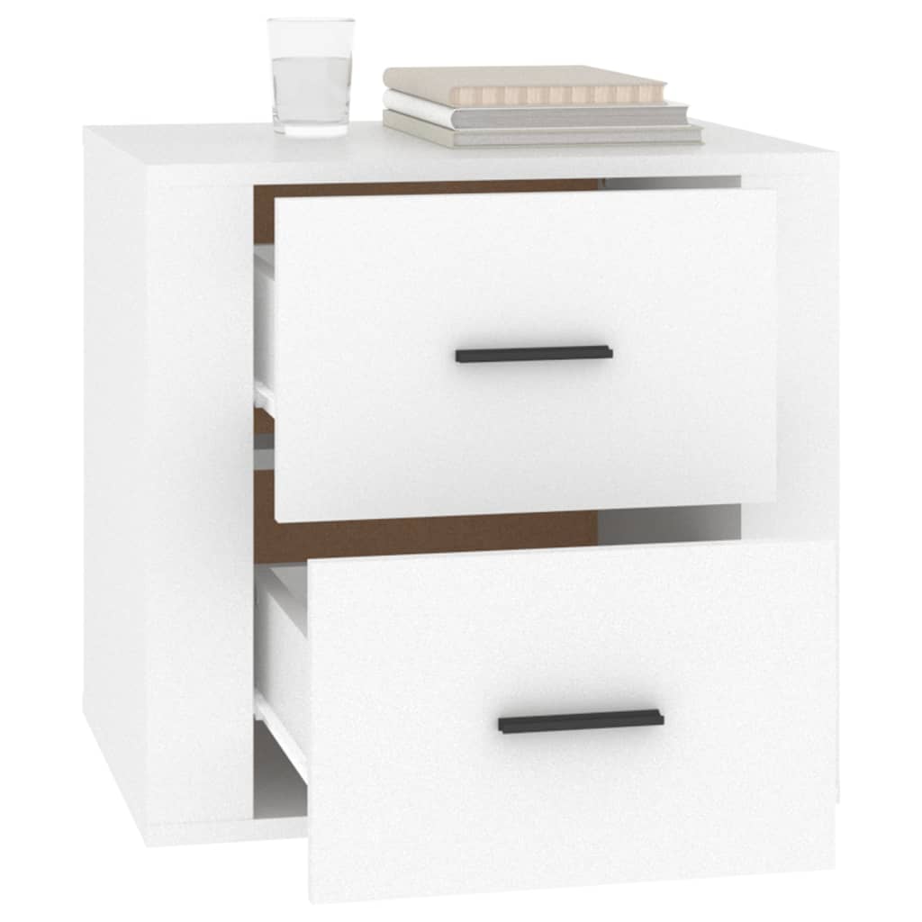 Table de chevet Blanc 50x39x47 cm