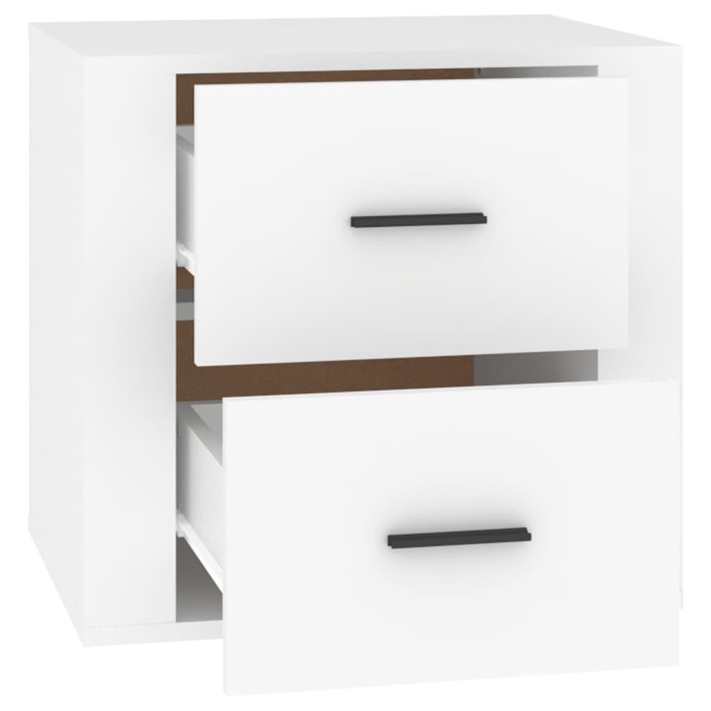 Table de chevet Blanc 50x39x47 cm