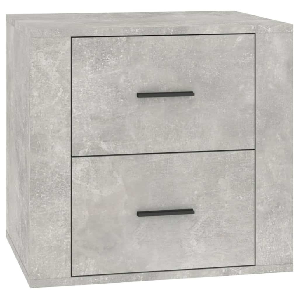 Table de chevet Gris béton 50x39x47 cm