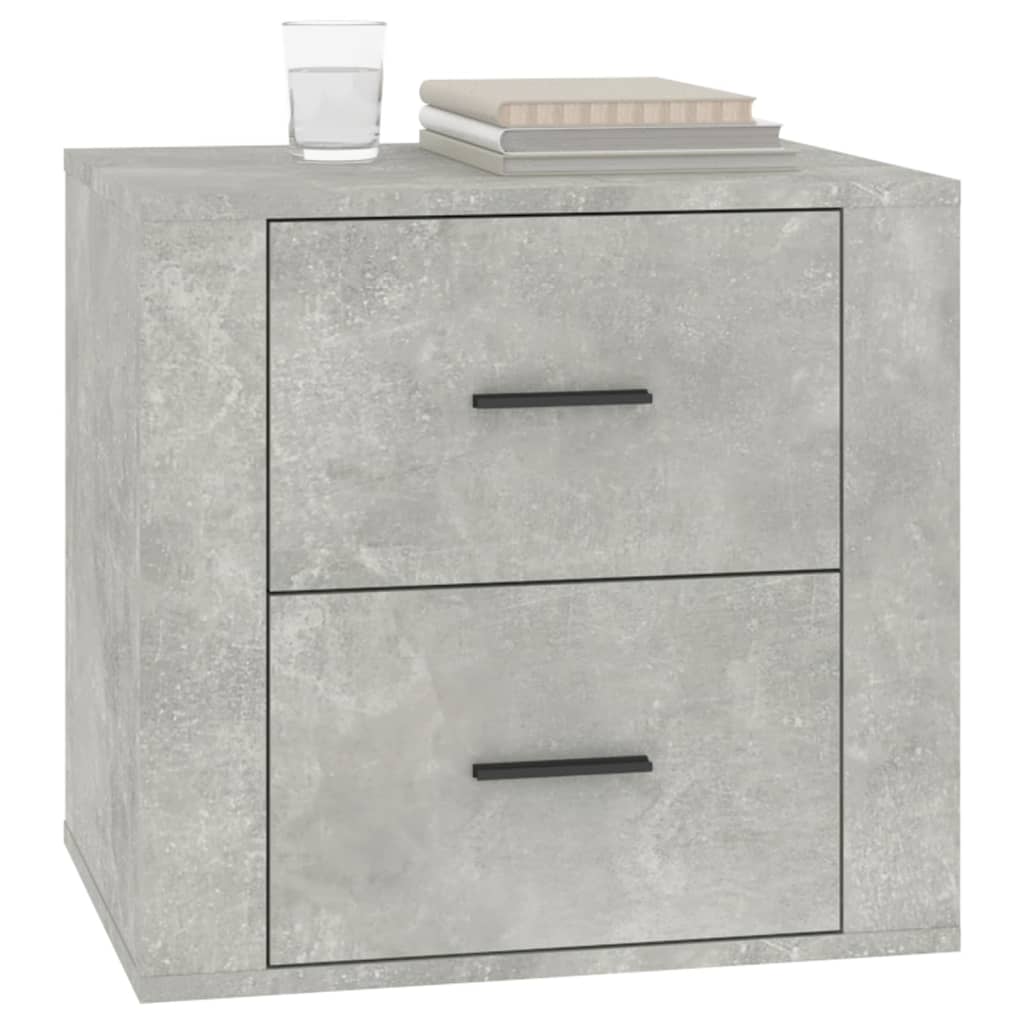 Table de chevet Gris béton 50x39x47 cm