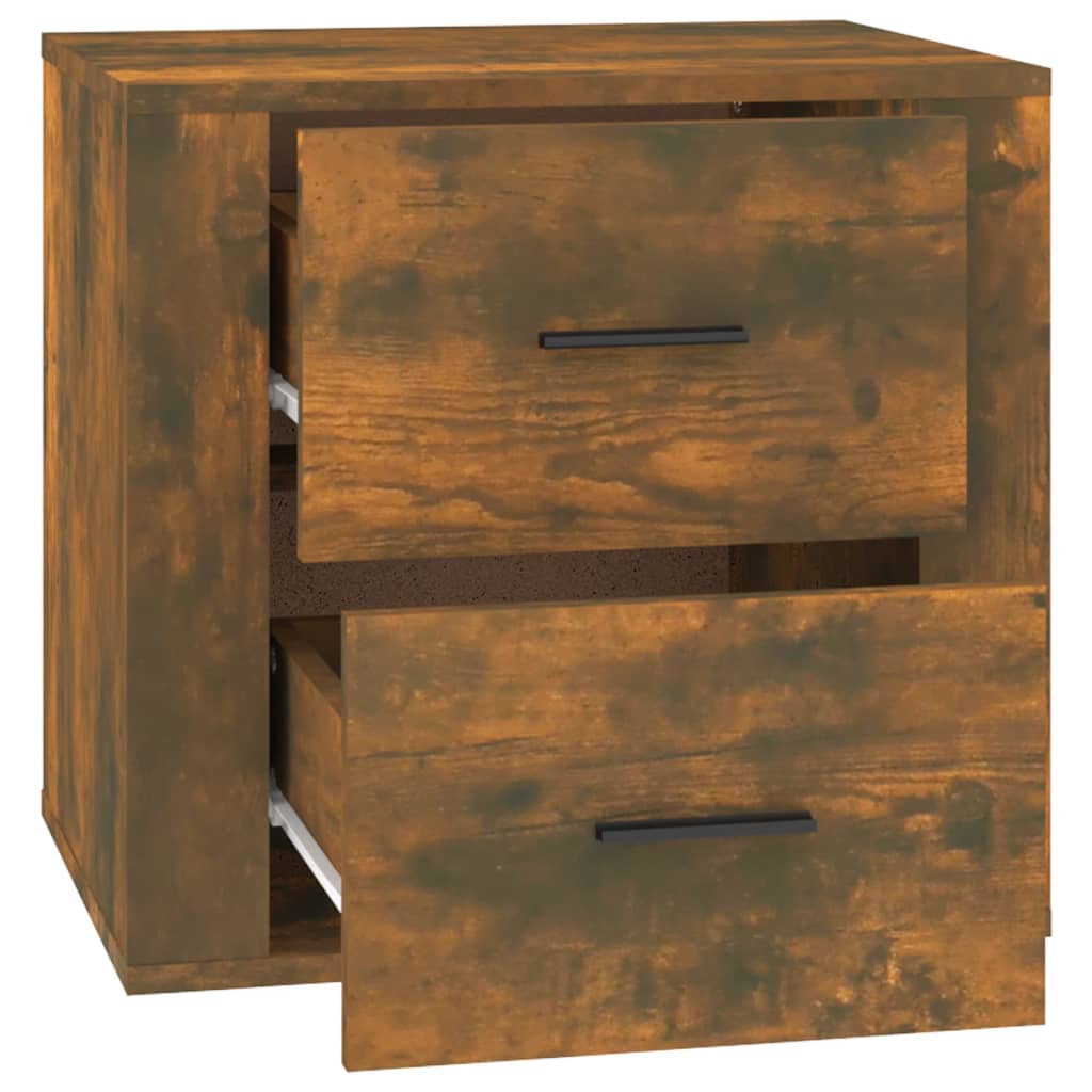 Table de chevet Chêne fumé 50x39x47 cm