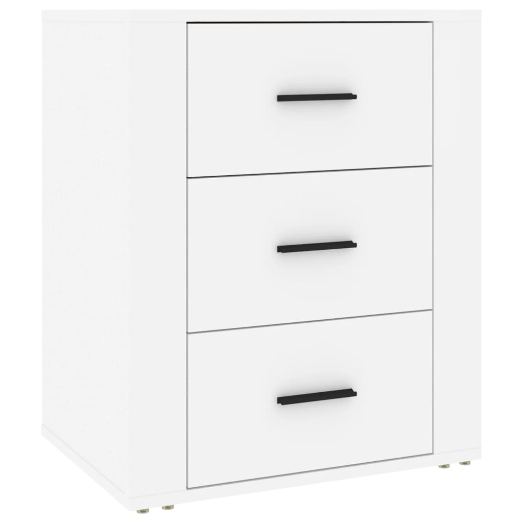 Table de chevet Blanc 50x36x60 cm Bois d'ingénierie - XIOS