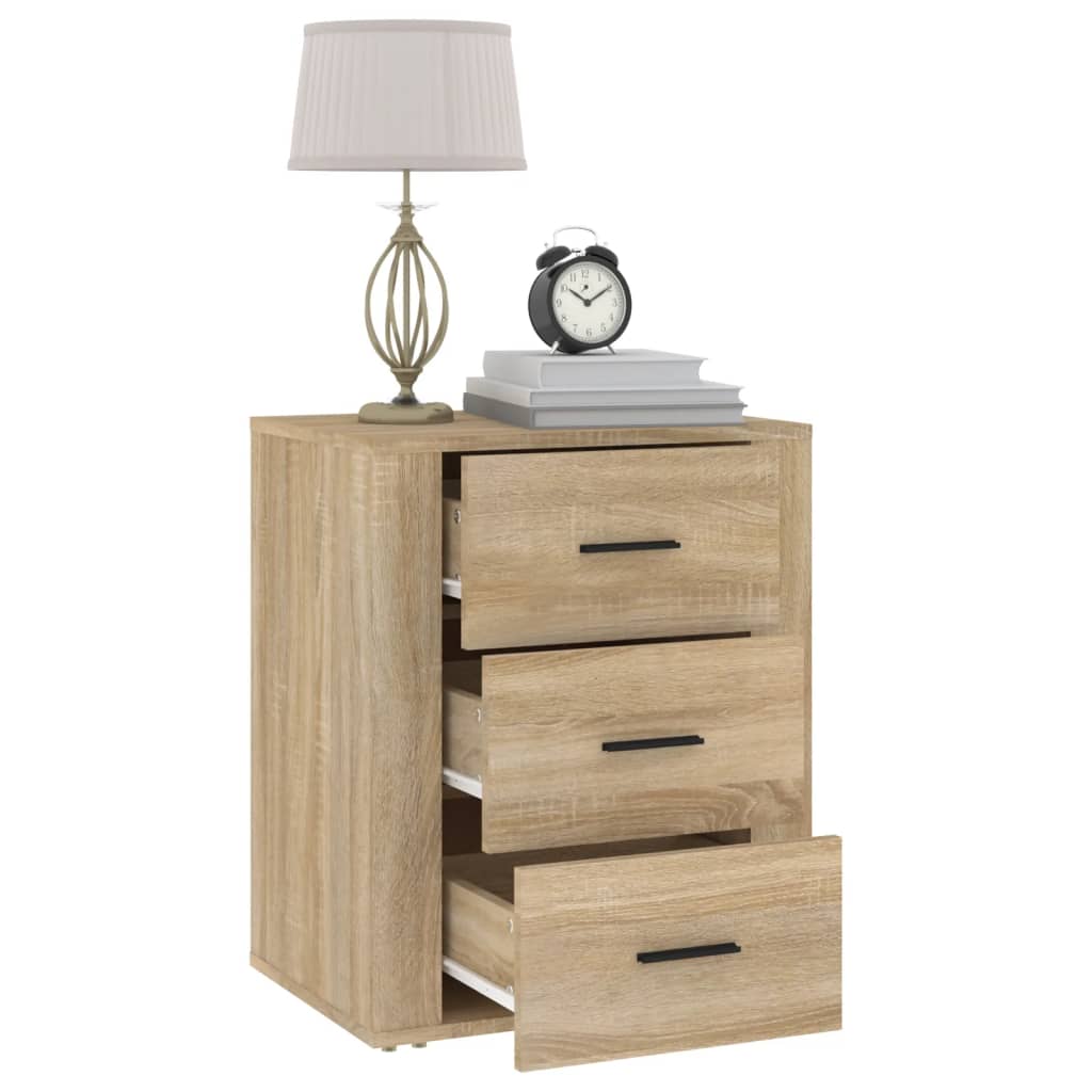 Table de chevet Chêne sonoma 50x36x60 cm Bois d'ingénierie - XIOS