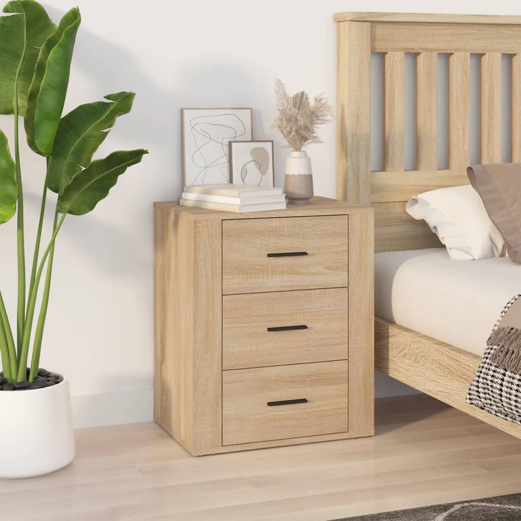 Table de chevet Chêne sonoma 50x36x60 cm Bois d'ingénierie - XIOS