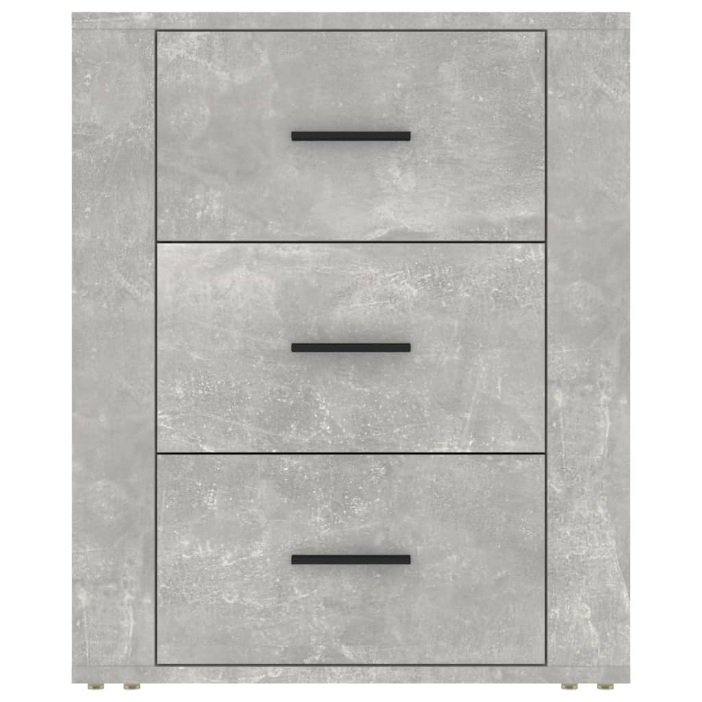 Table de chevet Gris béton 50x36x60 cm Bois d'ingénierie - XIOS
