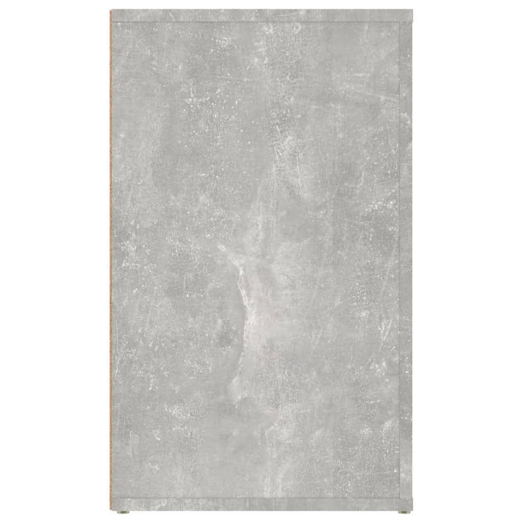 Table de chevet Gris béton 50x36x60 cm Bois d'ingénierie - XIOS