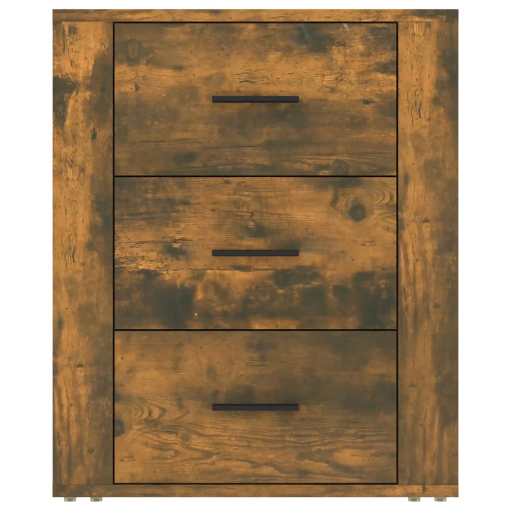 Table de chevet Chêne fumé 50x36x60 cm Bois d'ingénierie - XIOS