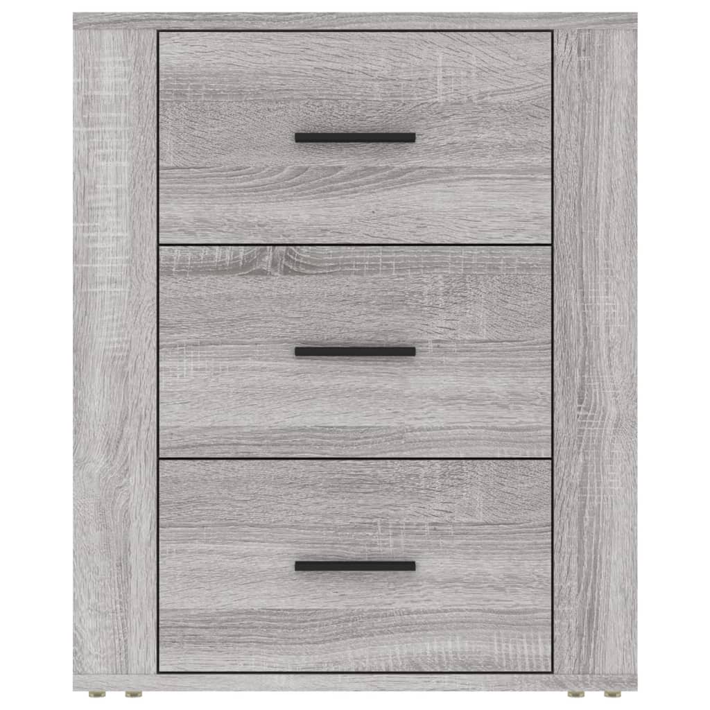 Table de chevet Sonoma gris 50x36x60 cm Bois d'ingénierie - XIOS