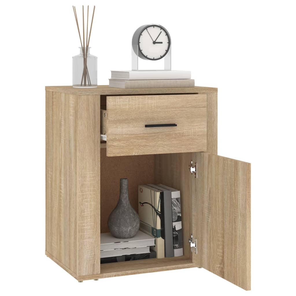 Table de chevet Chêne sonoma 50x36x60 cm Bois d'ingénierie - XIOS