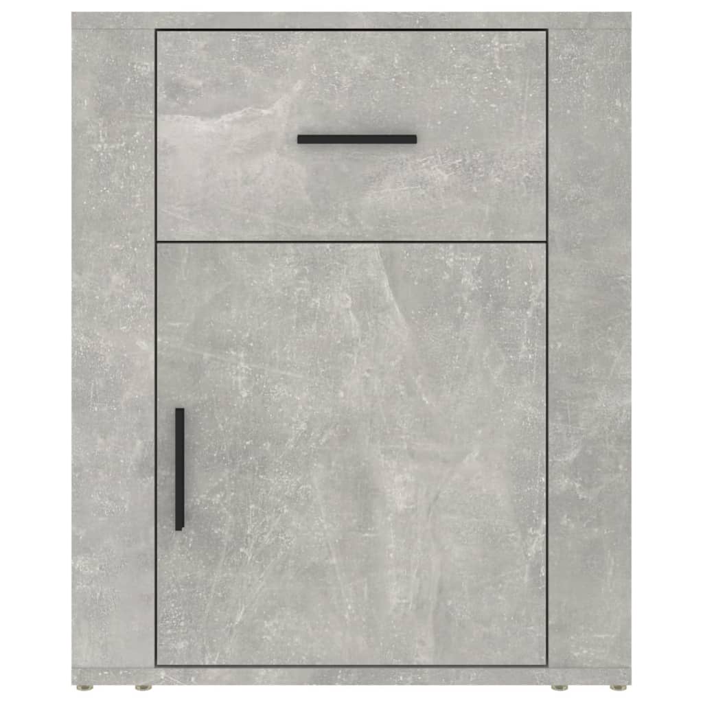 Table de chevet Gris béton 50x36x60 cm Bois d'ingénierie - XIOS