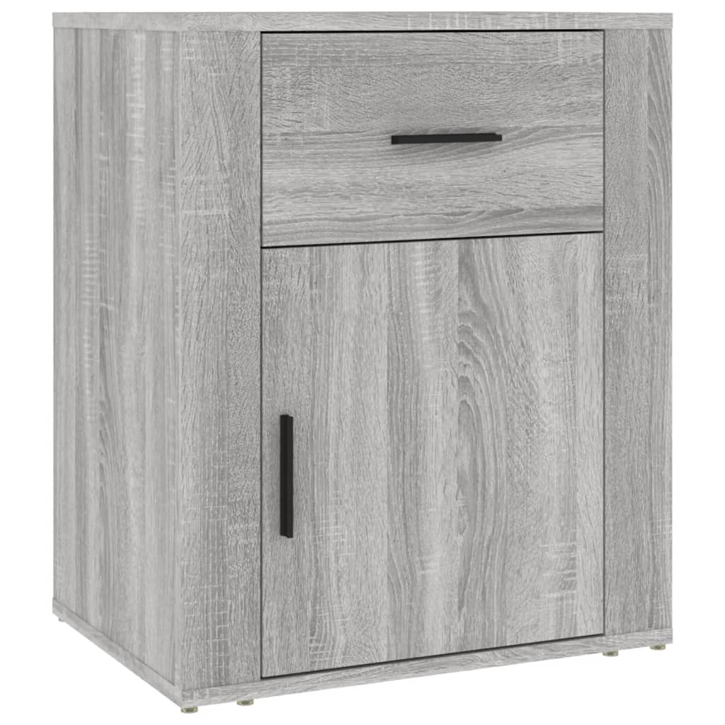 Table de chevet Sonoma gris 50x36x60 cm Bois d'ingénierie - XIOS