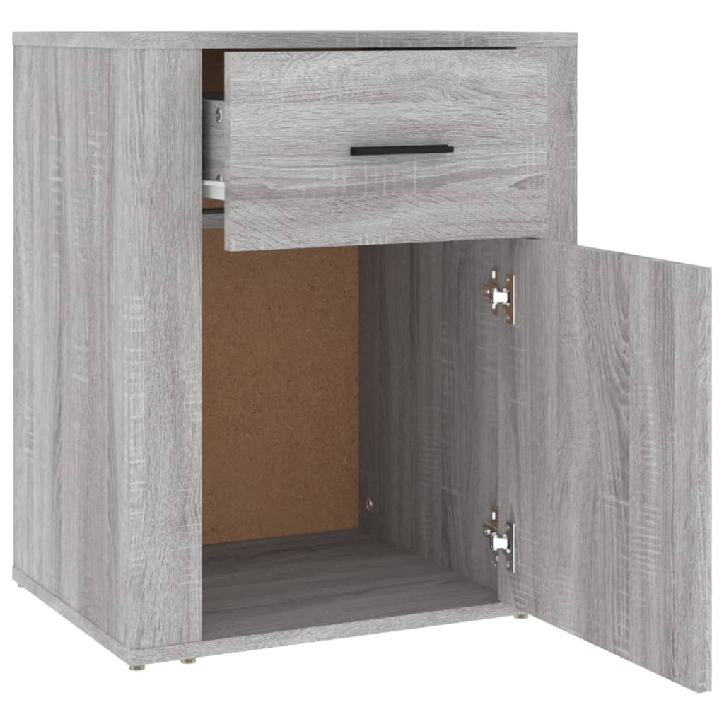 Table de chevet Sonoma gris 50x36x60 cm Bois d'ingénierie - XIOS