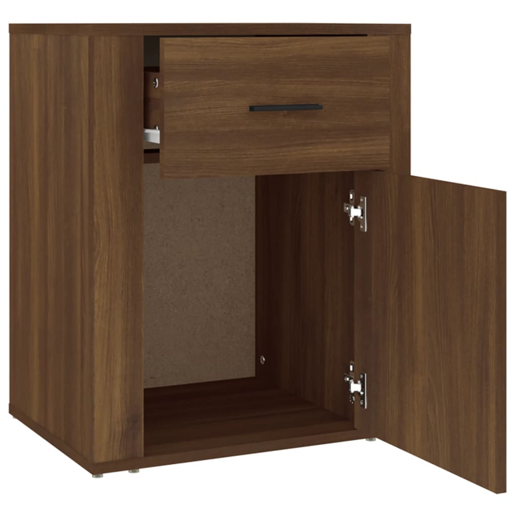 Table de chevet Chêne marron 50x36x60 cm Bois d'ingénierie - XIOS