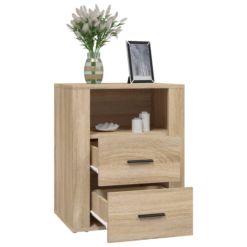 Table de chevet Chêne sonoma 50x36x60 cm Bois d'ingénierie - XIOS