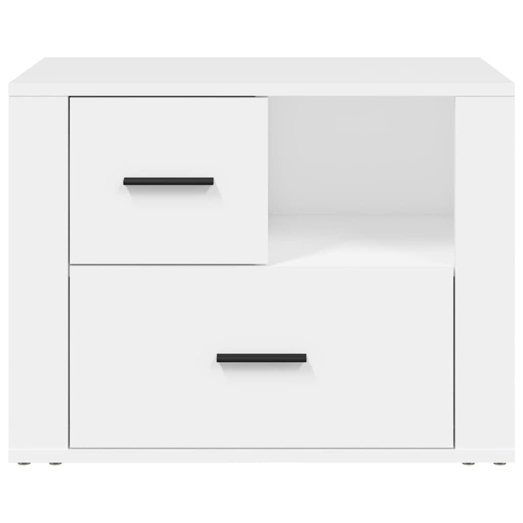Table de chevet Blanc 60x36x45 cm Bois d'ingénierie - XIOS