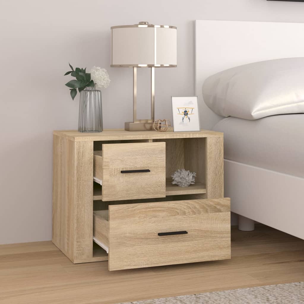 Table de chevet Chêne sonoma 60x36x45 cm Bois d'ingénierie - XIOS