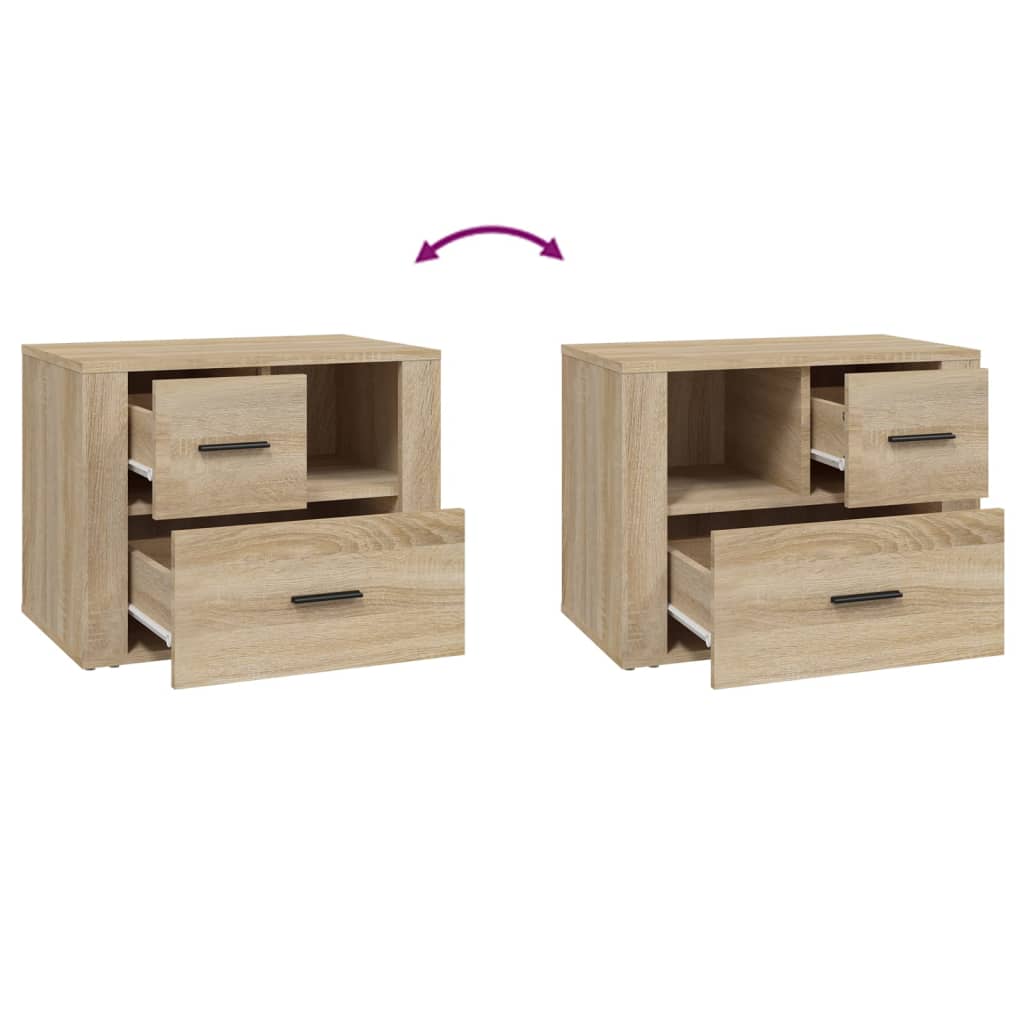 Table de chevet Chêne sonoma 60x36x45 cm Bois d'ingénierie - XIOS