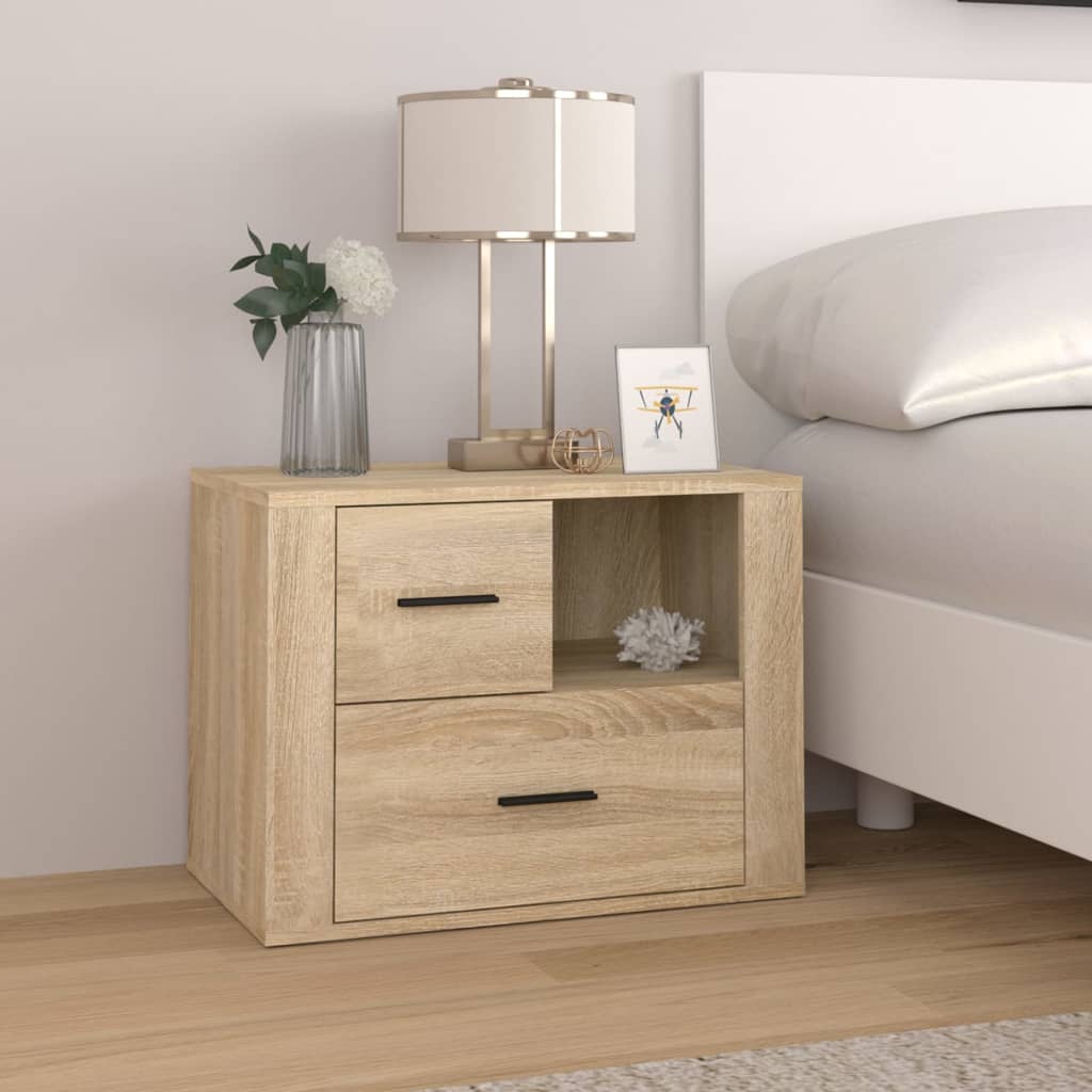 Table de chevet Chêne sonoma 60x36x45 cm Bois d'ingénierie - XIOS