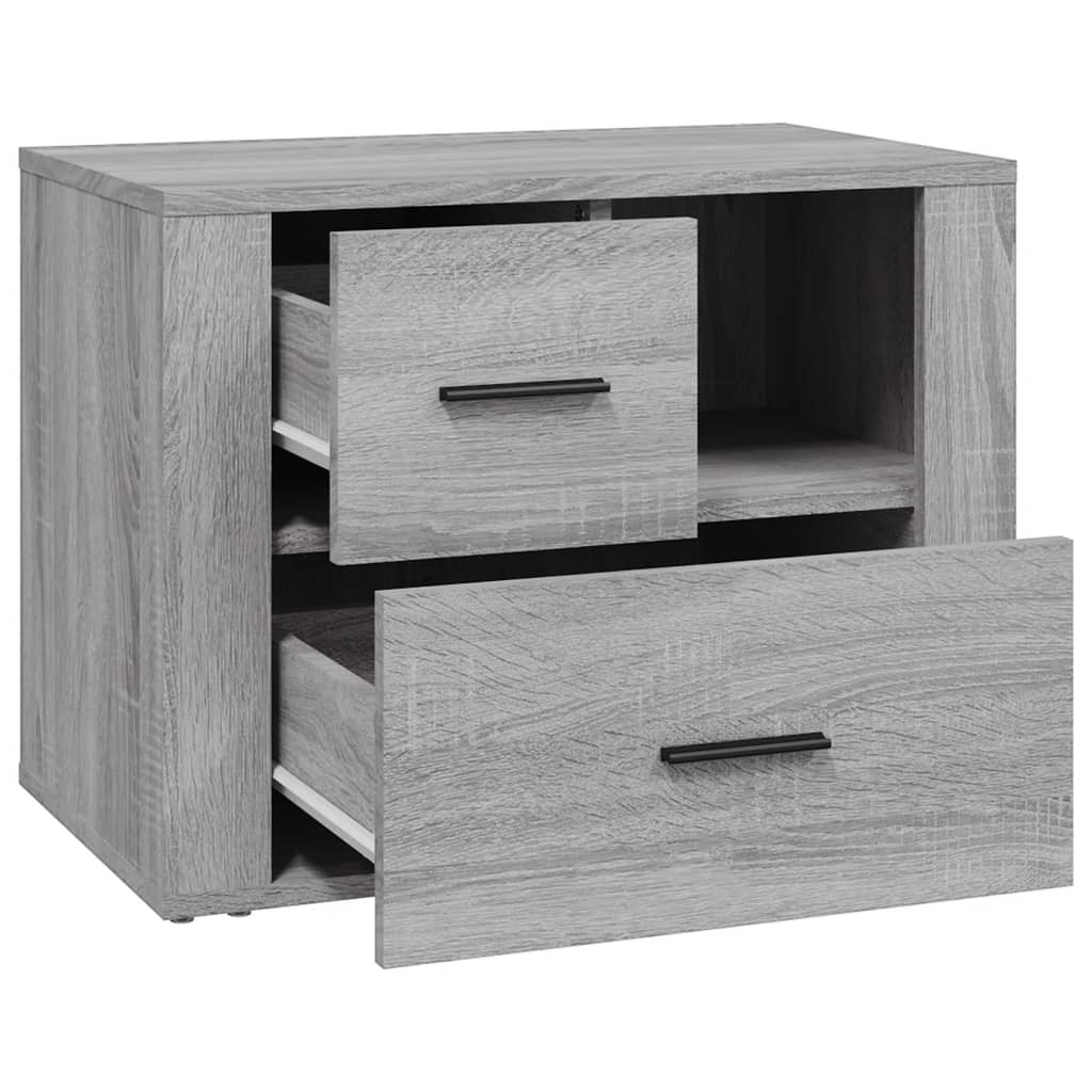 Table de chevet Sonoma gris 60x36x45 cm Bois d'ingénierie - XIOS