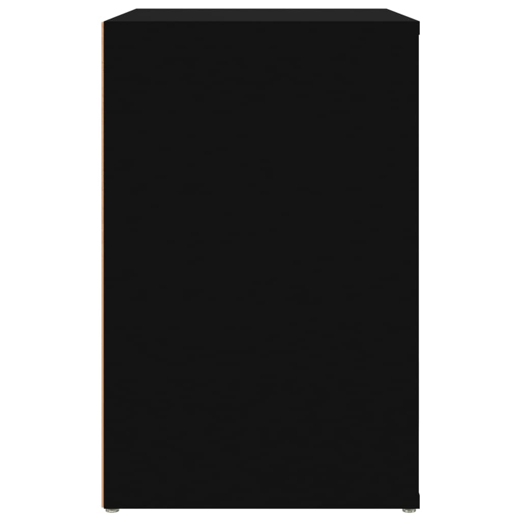 Armoire à chaussures Noir 130x35x54 cm Bois d'ingénierie - XIOS