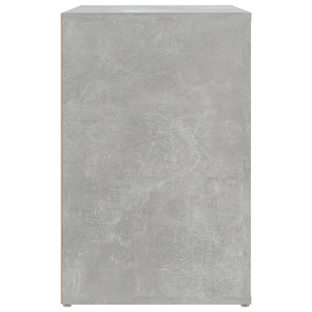 Armoire à chaussures Gris béton 130x35x54 cm Bois d'ingénierie - XIOS