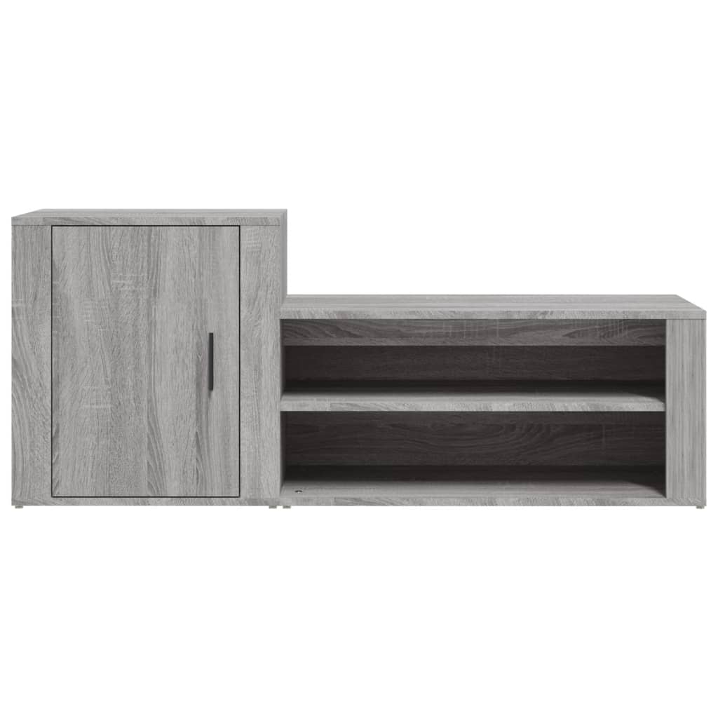 Armoire à chaussures Sonoma gris 130x35x54 cm Bois d'ingénierie - XIOS