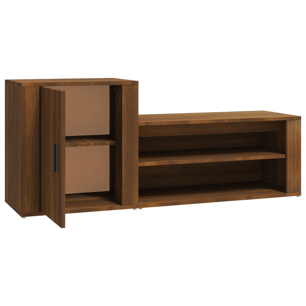 Armoire à chaussures Chêne marron 130x35x54cm Bois d'ingénierie - XIOS