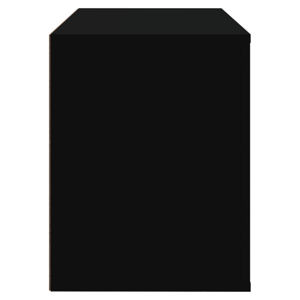 Armoire à chaussures Noir 80x35x45 cm Bois d'ingénierie - XIOS