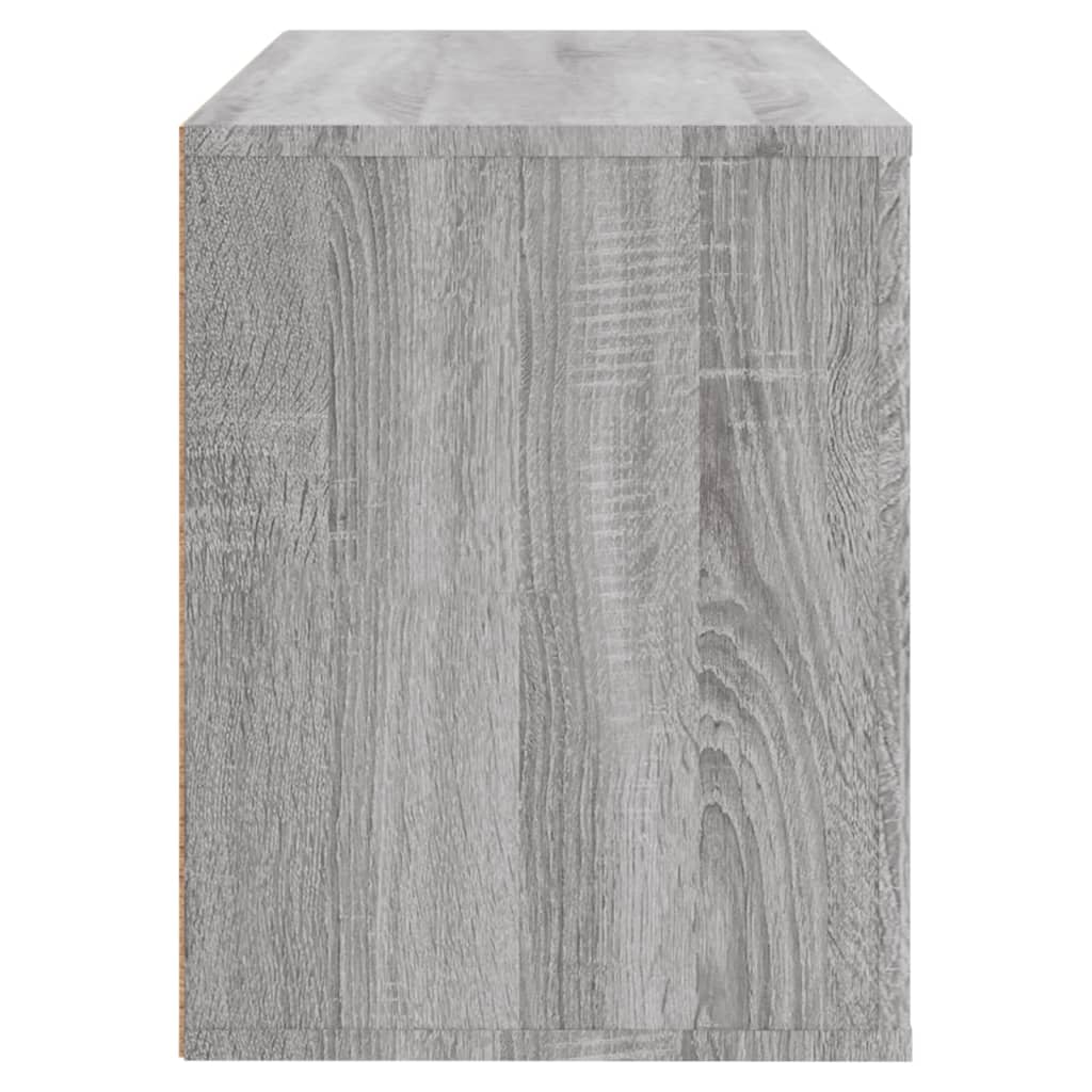 Armoire à chaussures Sonoma gris 80x35x45 cm Bois d'ingénierie - XIOS