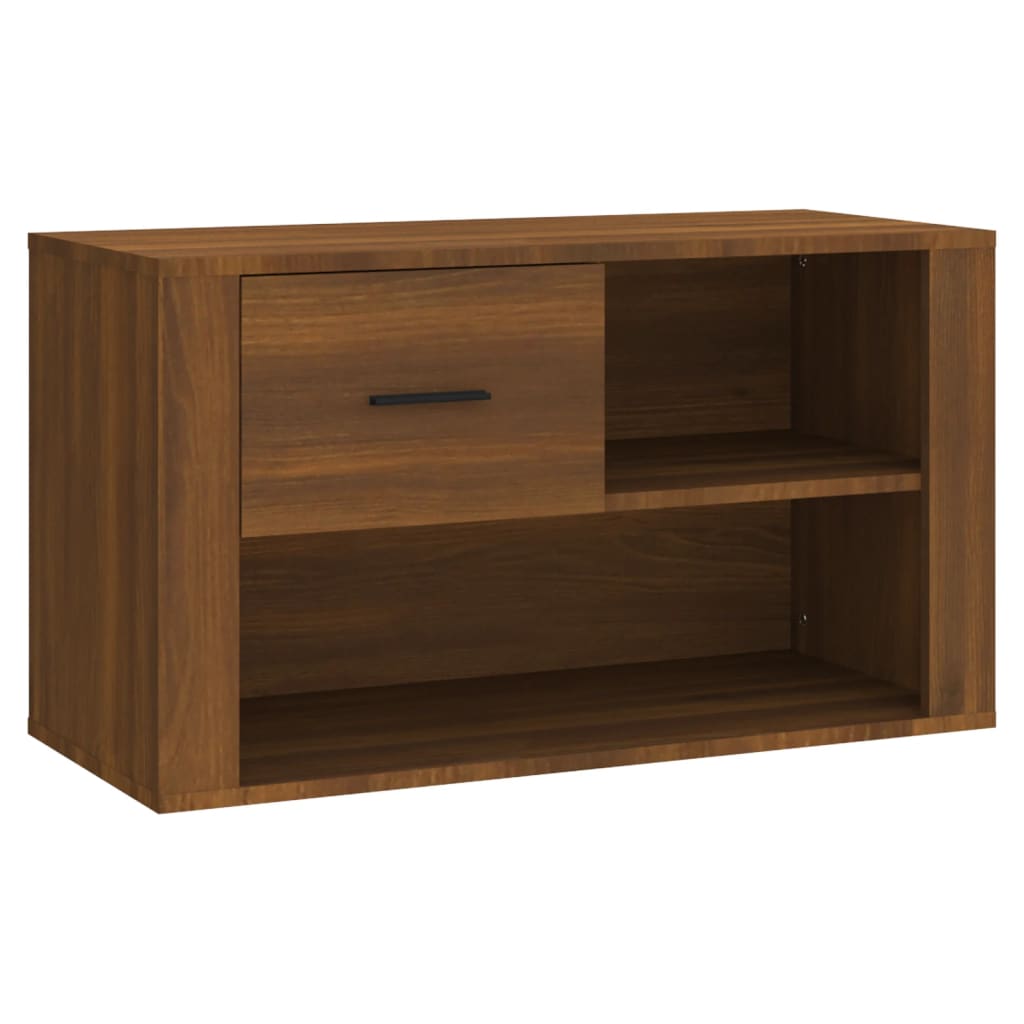 Armoire à chaussures Chêne marron 80x35x45 cm Bois d'ingénierie - XIOS