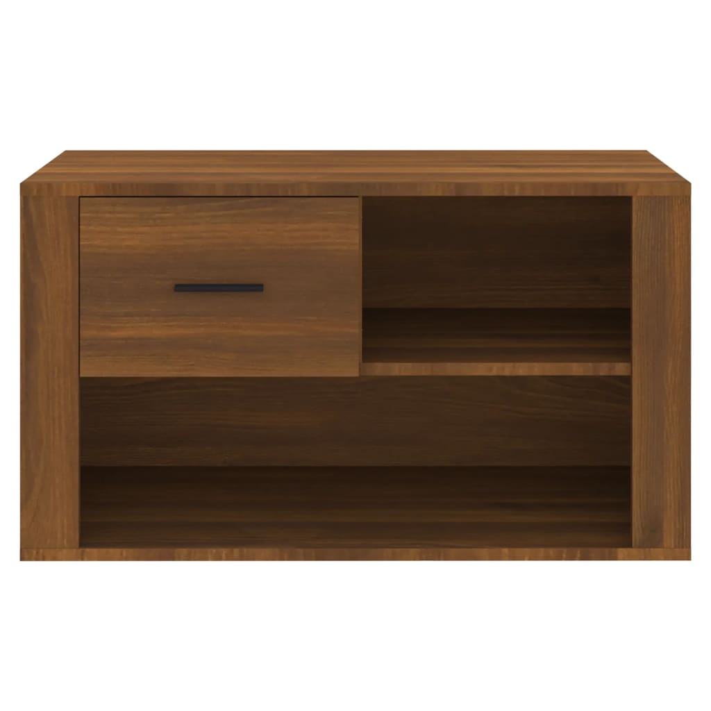 Armoire à chaussures Chêne marron 80x35x45 cm Bois d'ingénierie - XIOS