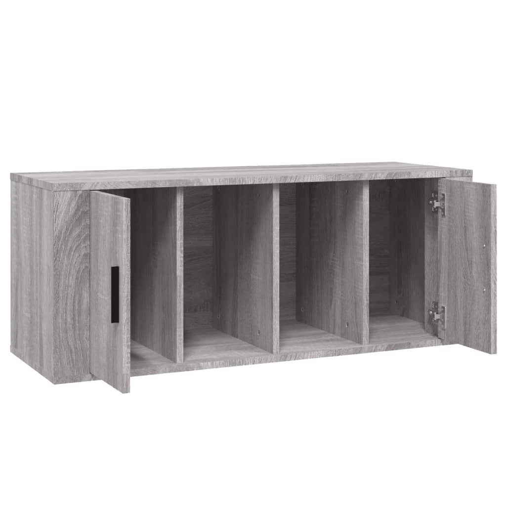 Meuble TV Sonoma gris 100x35x40 cm Bois d'ingénierie Meubles TV vidaXL   