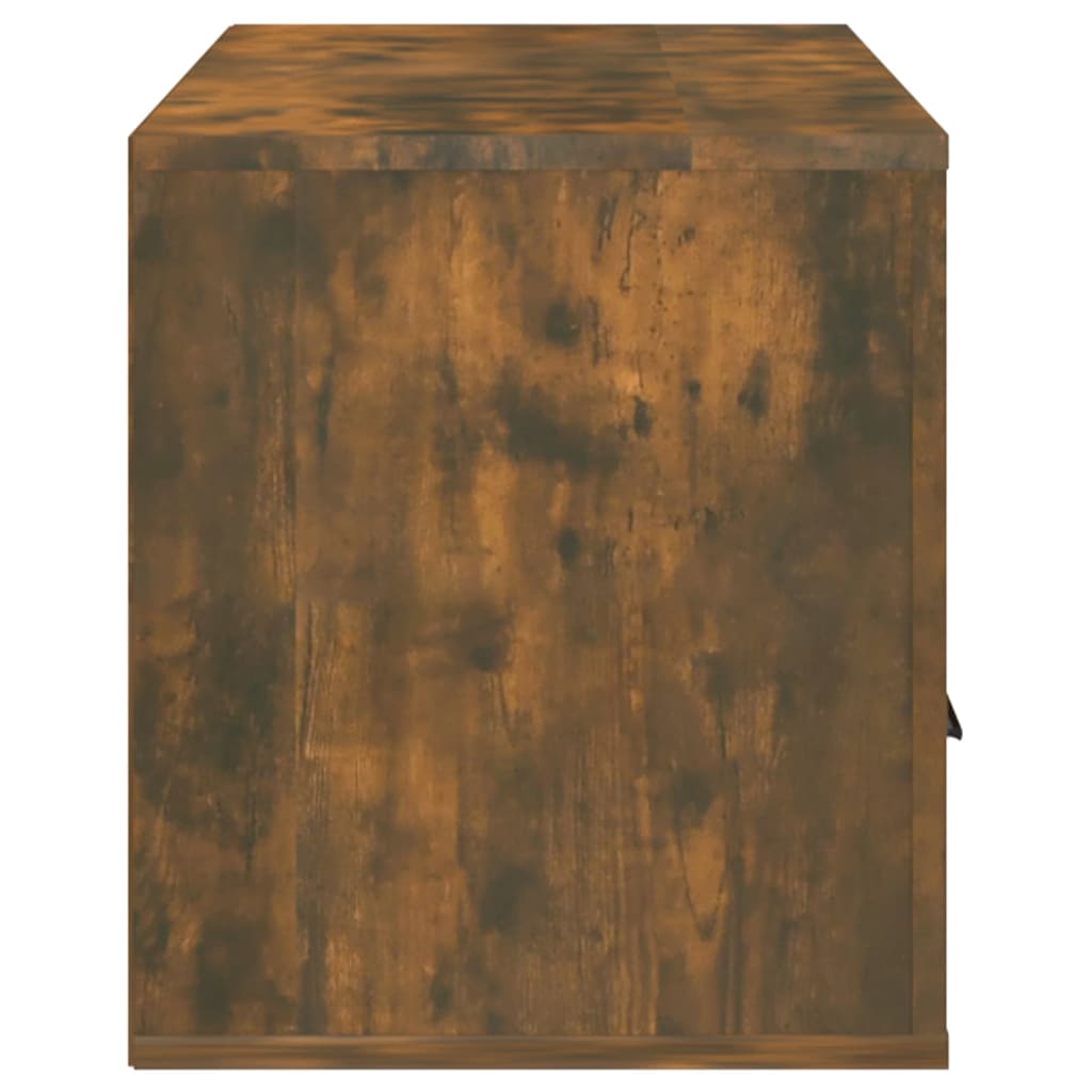 Meuble TV Chêne fumé 100x35x40 cm Bois d'ingénierie Meubles TV vidaXL   