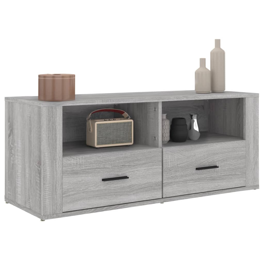 Meuble TV Sonoma gris 100x35x40 cm Bois d'ingénierie - XIOS