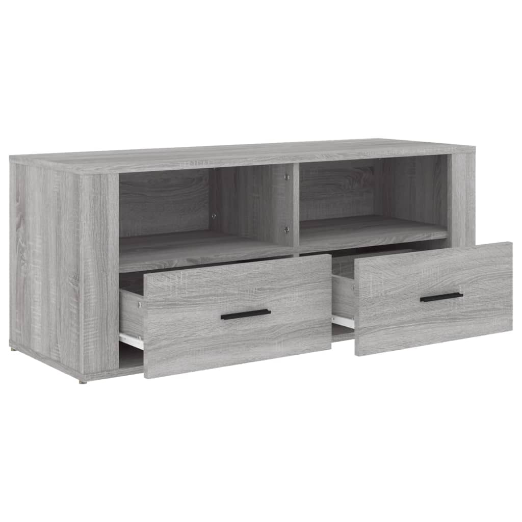 Meuble TV Sonoma gris 100x35x40 cm Bois d'ingénierie - XIOS