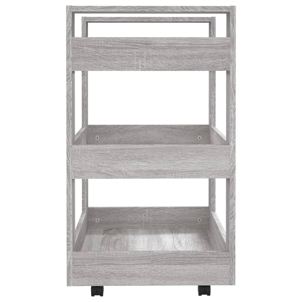 Chariot de cuisine Sonoma gris 60x45x80 cm Bois d'ingénierie - XIOS