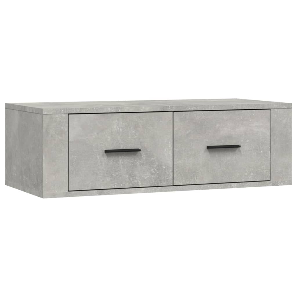 Meuble TV suspendu Gris béton 80x36x25 cm Bois d'ingénierie Meubles TV vidaXL