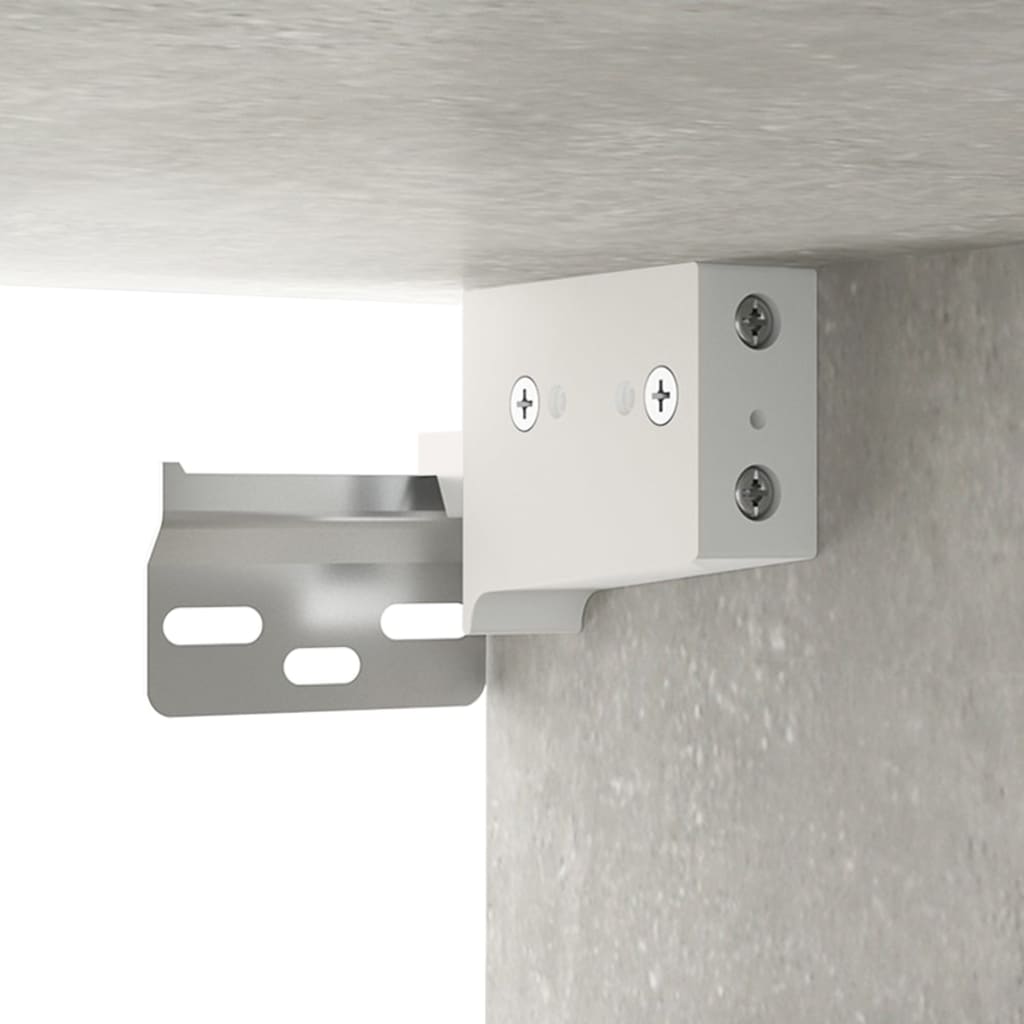 Meuble TV suspendu Gris béton 80x36x25 cm Bois d'ingénierie Meubles TV vidaXL