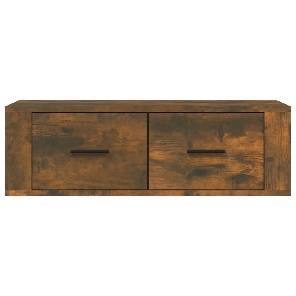 Armoire TV suspendue Chêne fumé 80x36x25 cm Bois d'ingénierie - XIOS