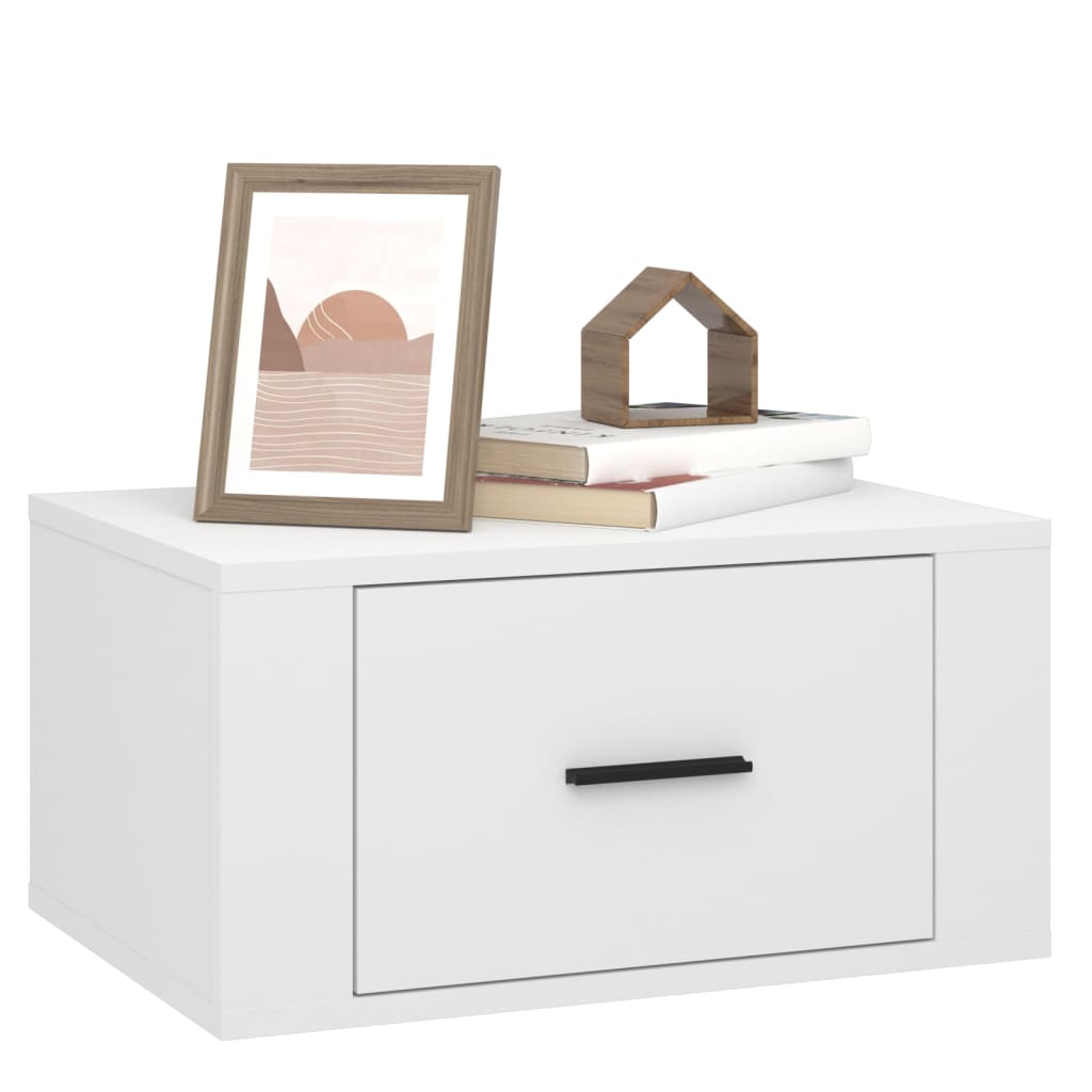 Tables de chevet murales 2 pcs Blanc 50x36x25 cm - XIOS
