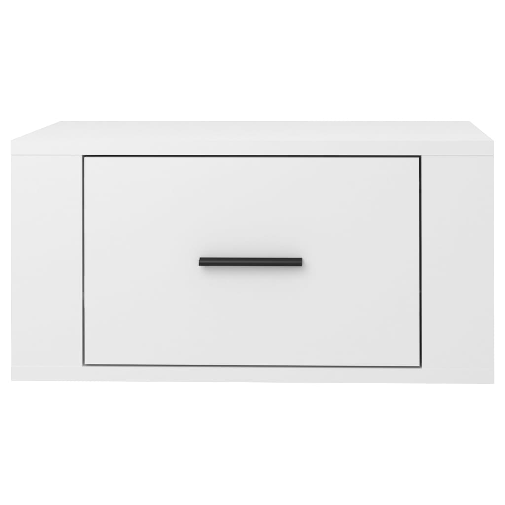 Tables de chevet murales 2 pcs Blanc brillant 50x36x25 cm - XIOS