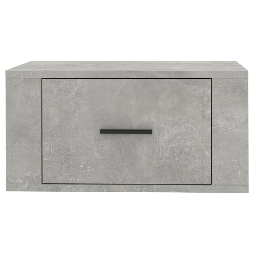 Table de chevet murale Gris béton 50x36x25 cm - XIOS