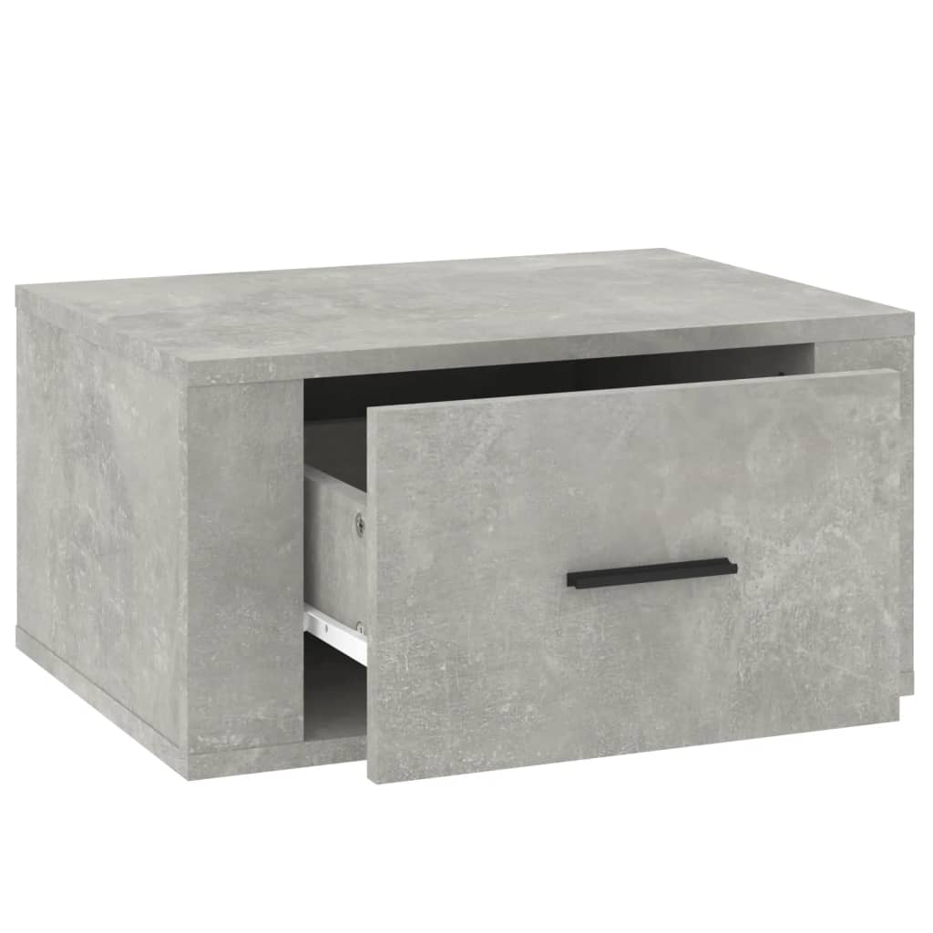 Table de chevet murale Gris béton 50x36x25 cm - XIOS