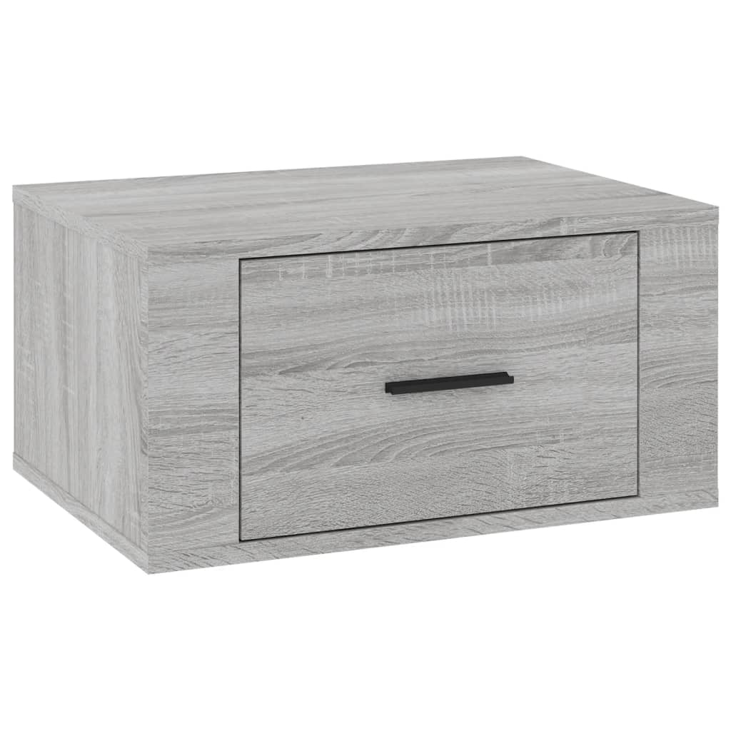 Table de chevet murale Sonoma gris 50x36x25 cm - XIOS