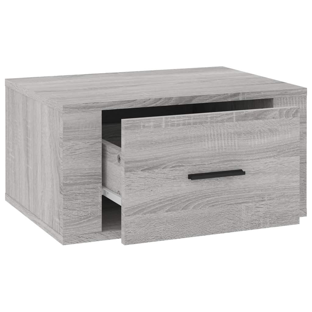 Table de chevet murale Sonoma gris 50x36x25 cm - XIOS