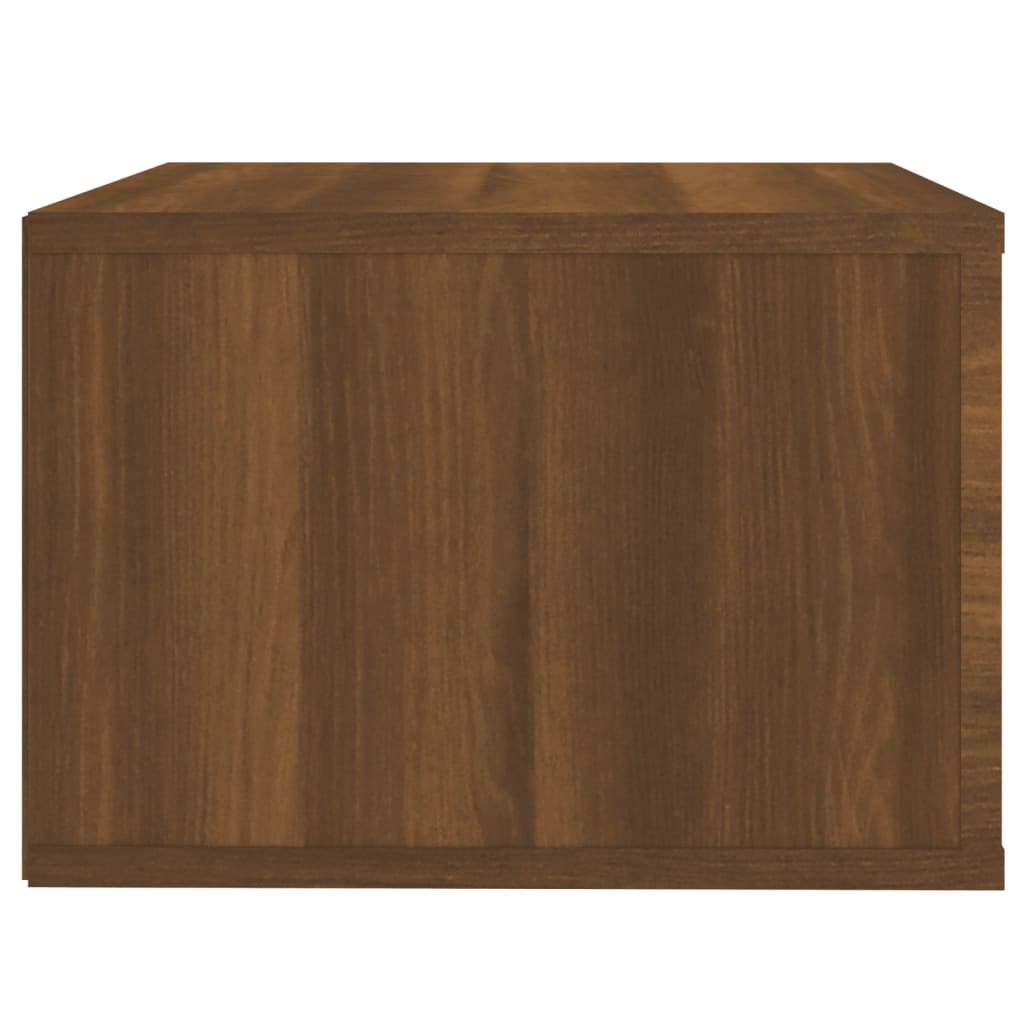 Table de chevet murale Chêne marron 50x36x25 cm - XIOS