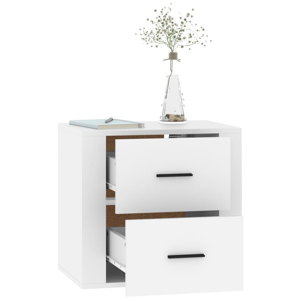 Table de chevet murale Blanc 50x36x47 cm - XIOS