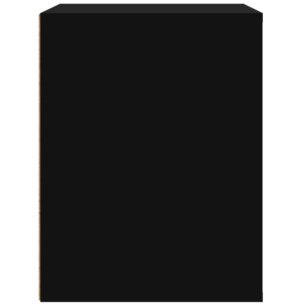 Table de chevet murale Noir 50x36x47 cm