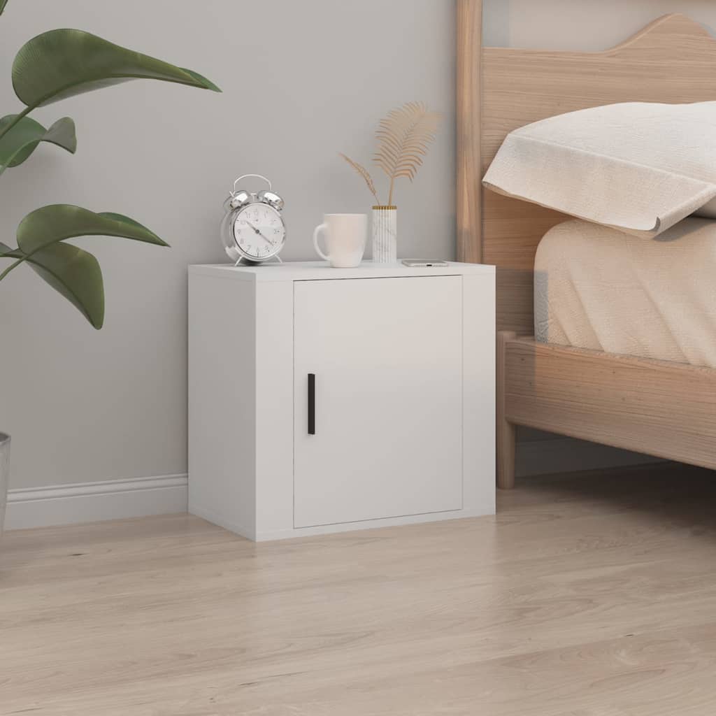 Tables de chevet murales 2 pcs Blanc 50x30x47 cm - XIOS